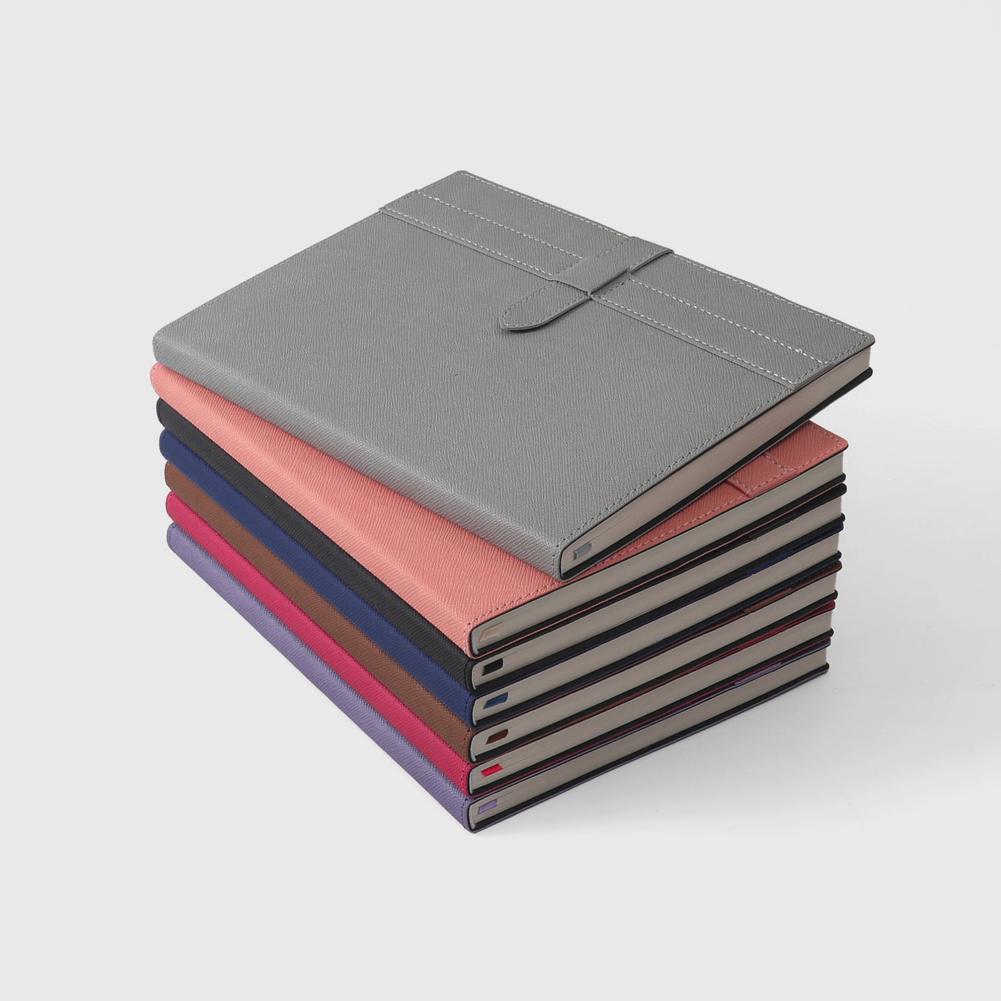 Slate Luxe Leather Notebook