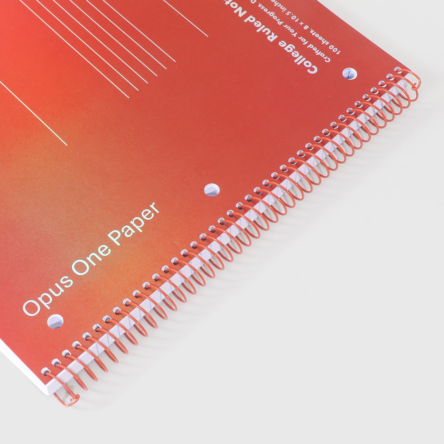 Ember Laser-Finish College Ruled Notebook