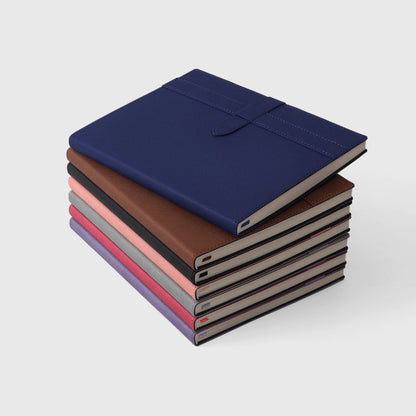 Sapphire Luxe Leather Notebook