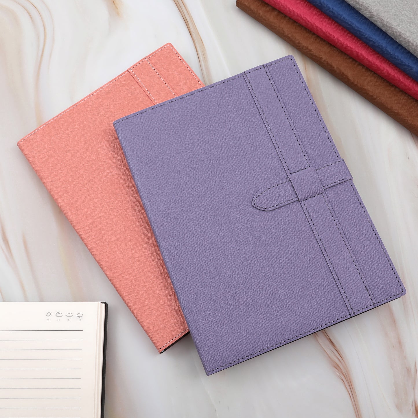 Royal Amethyst Leather Notebook