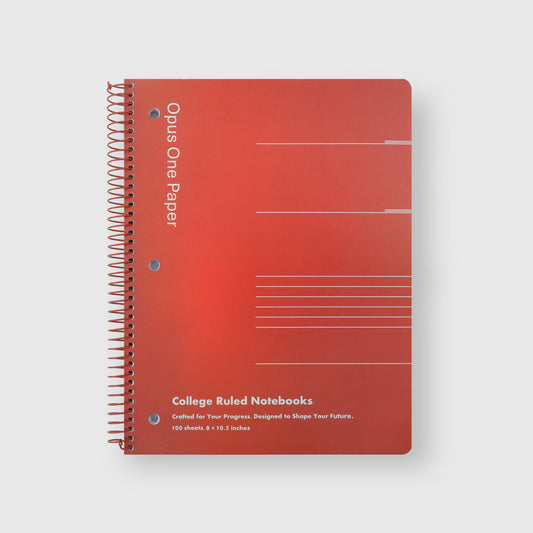 Ember Laser-Finish College Ruled Notebook