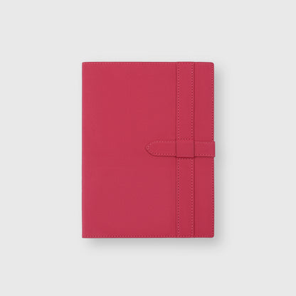 Crimson Luxe Leather Notebook