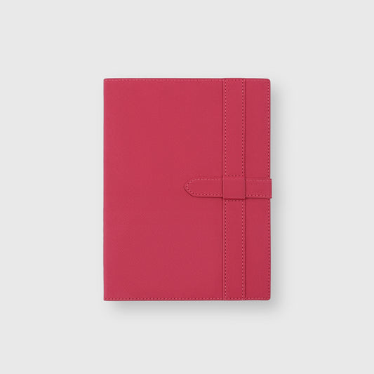 Crimson Luxe Leather Notebook