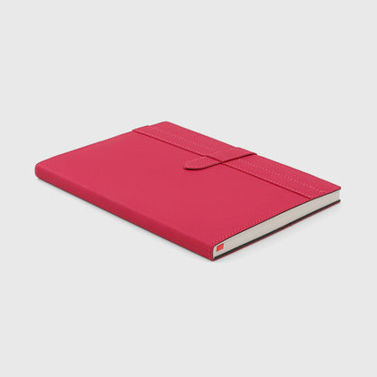 Crimson Luxe Leather Notebook
