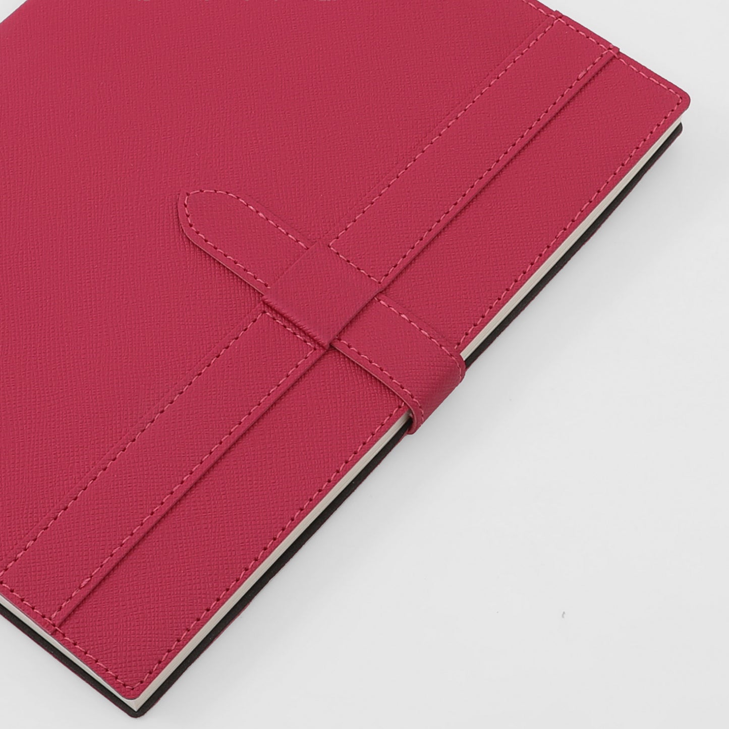 Crimson Luxe Leather Notebook