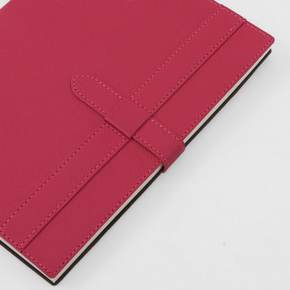 Crimson Luxe Leather Notebook